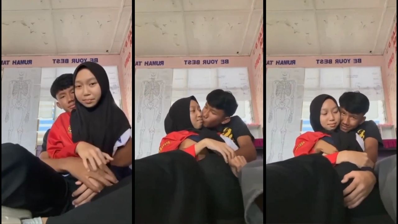 Bokep SMP Nur Lisa ABG Hijab Pacaran Mesum di Kelas